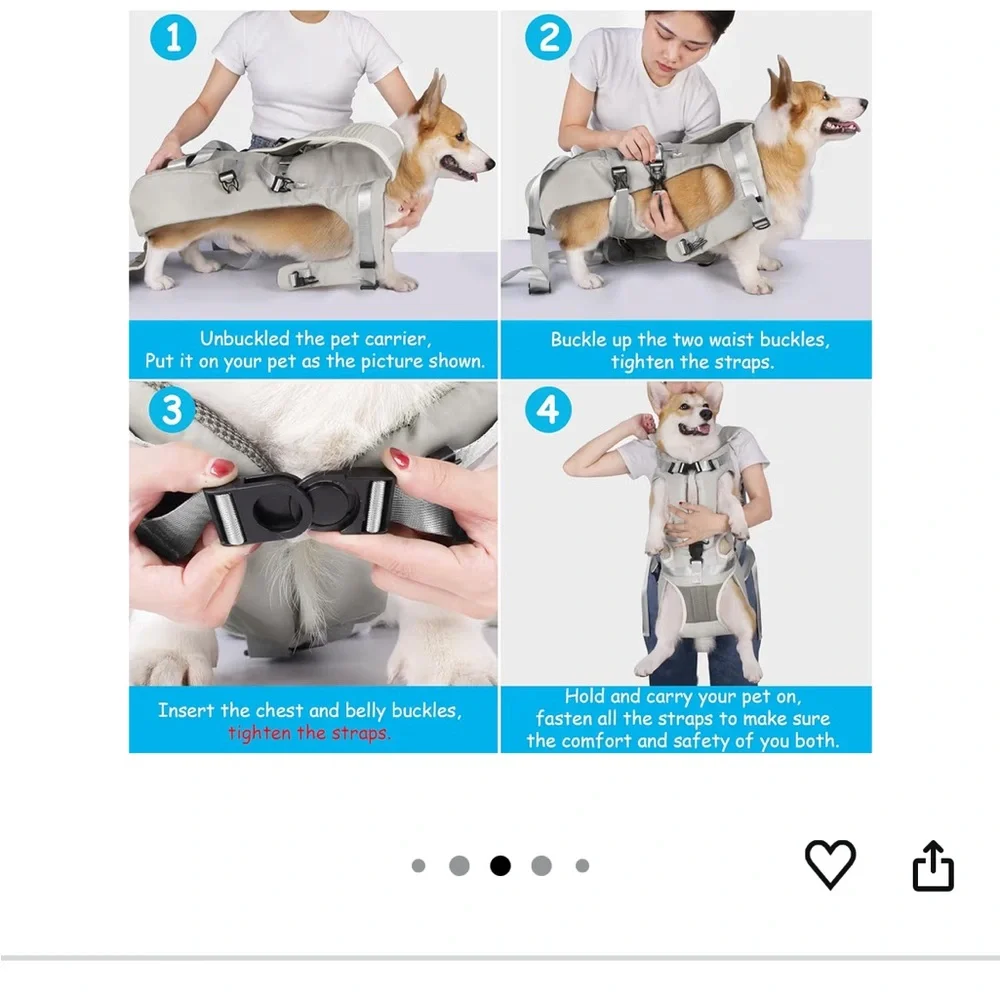 Pet-bonus Front Dog Carrier Gray Small